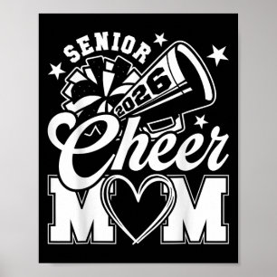 Senior Cheer Mom 2026 Proud Cheerleader Mom Cl Of Poster