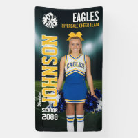 Senior Cheerleader Custom Cheer Team Photo
