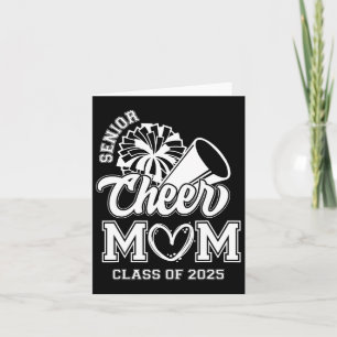 Senior Cheerleader Mom Cheer Cl Of 2025 Graduation Card