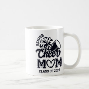 Senior Cheerleader Mom Cheer Cl Of 2025 Graduation Coffee Mug