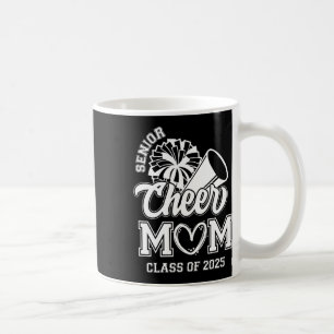 Senior Cheerleader Mom Cheer Cl Of 2025 Graduation Coffee Mug