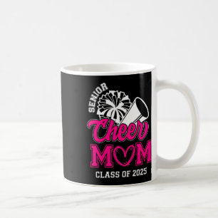 Senior Cheerleader Mom Cheer Cl Of 2025 Graduation Coffee Mug