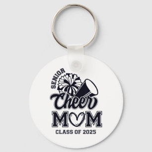 Senior Cheerleader Mom Cheer Cl Of 2025 Graduation Keychain