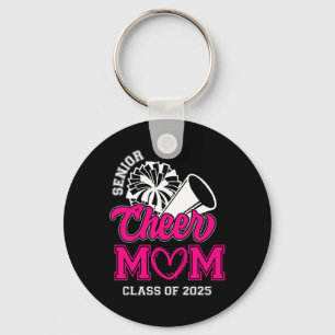 Senior Cheerleader Mom Cheer Cl Of 2025 Graduation Keychain