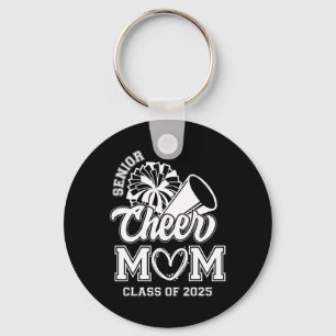 Senior Cheerleader Mom Cheer Cl Of 2025 Graduation Keychain