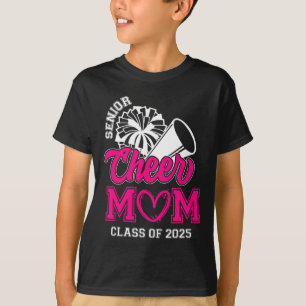 Senior Cheerleader Mom Cheer Cl Of 2025 Graduation T-Shirt