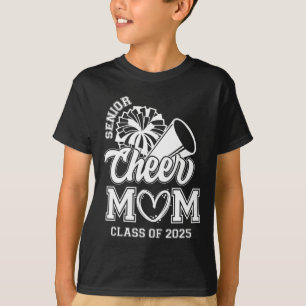 Senior Cheerleader Mom Cheer Cl Of 2025 Graduation T-Shirt