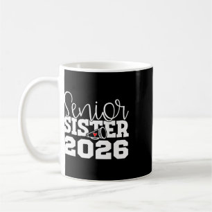 Senior Cheerleader Sister Cheer Cl Of 2026 Graduat Coffee Mug