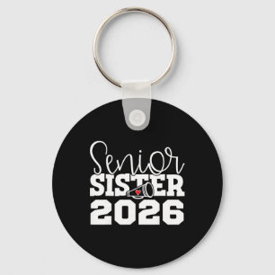 Senior Cheerleader Sister Cheer Cl Of 2026 Graduat Keychain