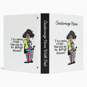 Senior Citizen Discount Binder
