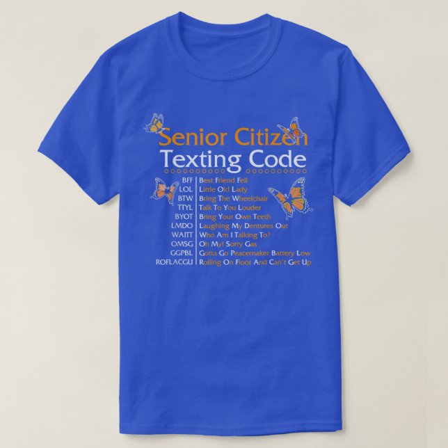 Senior Citizen Teting Code Grandma Or Grandpa Reti T-Shirt (Design Front)