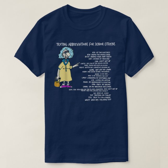 Senior Citizen Teting Code  T-Shirt (Design Front)
