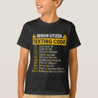 Senior Citizen Texting Code Cool Funny Old People