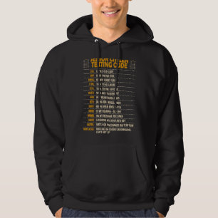 Senior Citizen Texting Code Cool Old People Sayin Hoodie