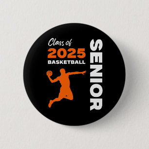 Senior Cl Of 2025 Basketball Sports Seniors Boys T 2 Inch Round Button