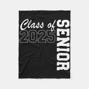 Senior Cl Of 2025 Ck To School Graduation Senior 2 Fleece Blanket