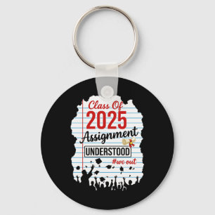 Senior Cl Of 2025 Graduation College Grad School G Keychain