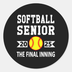 Senior Cl Of 2025 Softll Senior Night Graduation P Classic Round Sticker