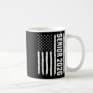 Senior Cl Of 2026 American Usa Flag Back To School Coffee Mug