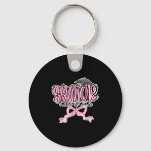 Senior Cl Of 2026 Coquette Pink Bow Graduation 202 Keychain
