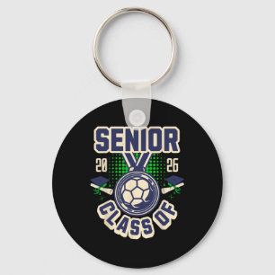 Senior Cl Of 2026 Graduation 2026 School Soccer Pl Keychain