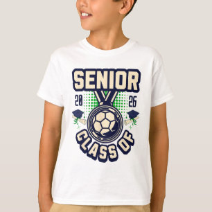 Senior Cl Of 2026 Graduation 2026 School Soccer Pl T-Shirt