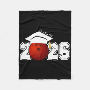 Senior Cl Of 2026 Graduation Bowling Graduate Gift Fleece Blanket