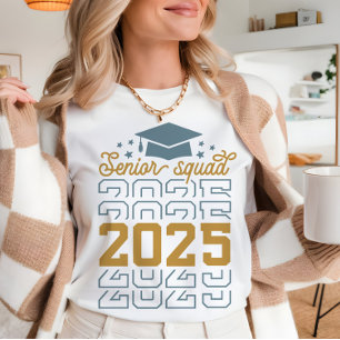Senior Class 2025 retro Graduation Senior tshirt 