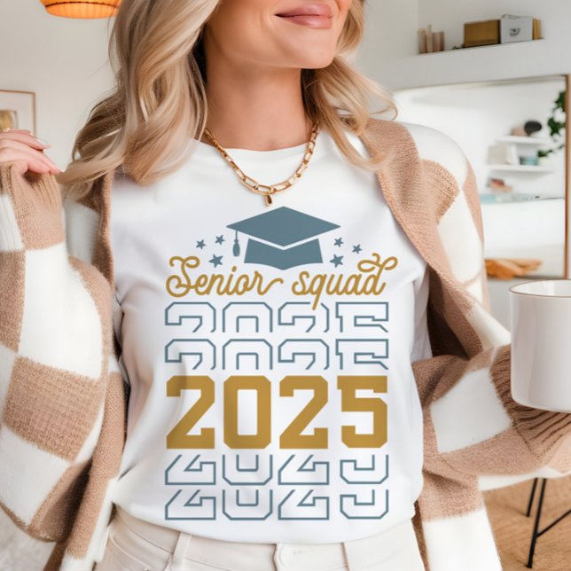 Senior Class 2025 retro Graduation Senior tshirt  (Creator Uploaded)