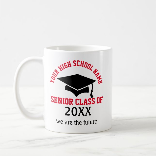 Senior Class 20XX Classic Mug, 11 oz Coffee Mug (Left)