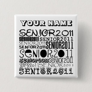 Senior Class of 2011 2 Inch Square Button