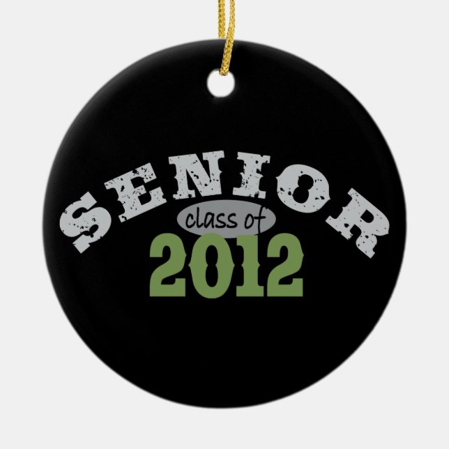 Senior Class of 2012 Ceramic Ornament (Front)