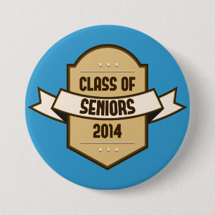 Senior Class of 2014 Badge 3 Inch Round Button