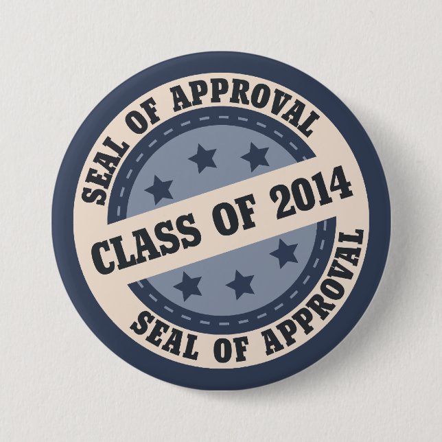 Senior Class of 2014 Badge 3 Inch Round Button (Front)