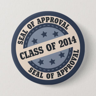 Senior Class of 2014 Badge 3 Inch Round Button