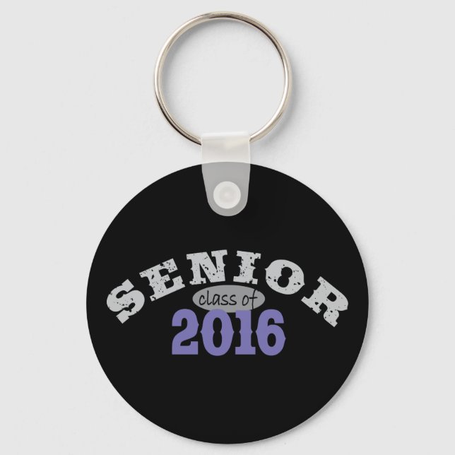 Senior Class of 2016 Purple Keychain (Front)