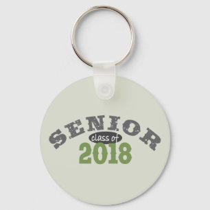 Senior Class of 2018 Green Keychain