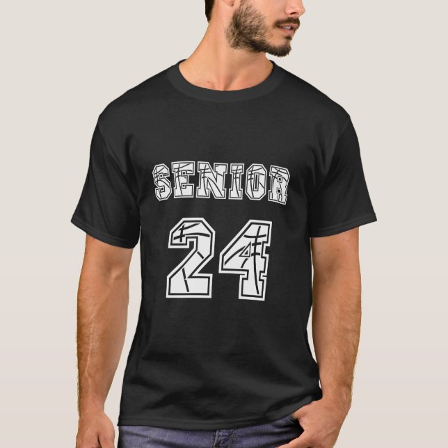 Senior Class Of 2024 Basketball Seniors Back To Sc T-Shirt (Front)