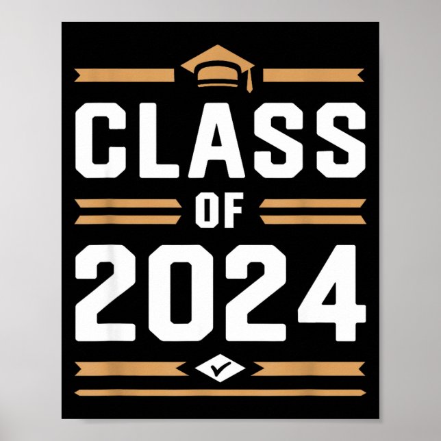Senior class of 2024 college high school poster (Front)