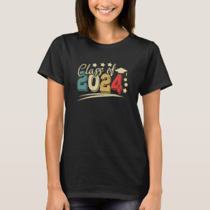 Senior Class of 2024 Retro Seniors 24 Graduation T-Shirt
