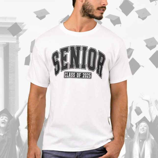 Senior Class of 2025 Bold Black T-Shirt (Creator Uploaded)
