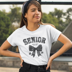 Senior Class of 2025 Bow Graduation Year T-Shirt