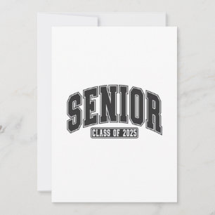 Senior Class of 2025 Class of 2025 Graduation  Invitation