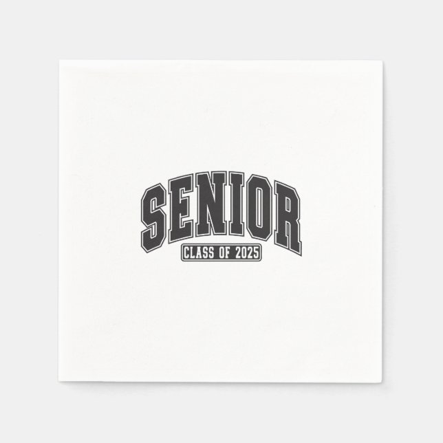 Senior Class of 2025 Class of 2025 Graduation  Napkin (Front)