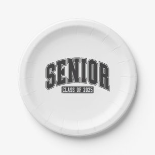 Senior Class of 2025 Class of 2025 Graduation  Paper Plate