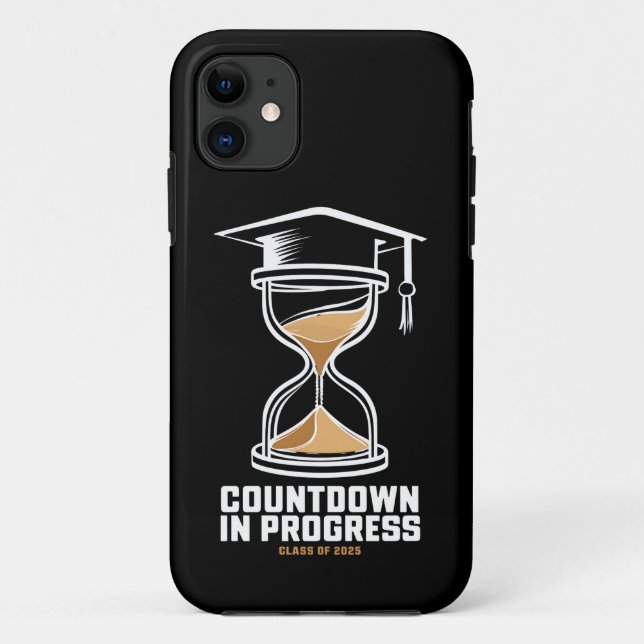 Senior Class Of 2025 Countdown to Graduation Gift Case-Mate iPhone Case (Back)