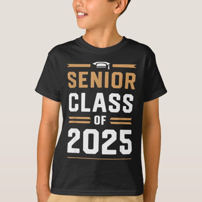 Senior class of 2025 shirt high school college (Front)