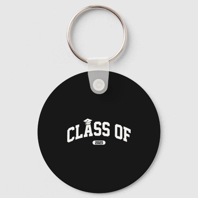 Senior class of 2025 shirts high school graduation keychain (Front)