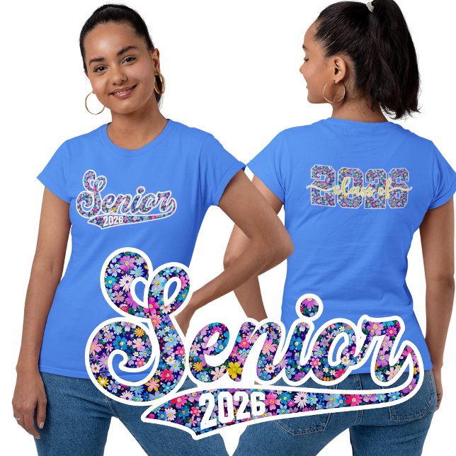 Senior Class of 2026 Floral T-Shirt (Creator Uploaded)