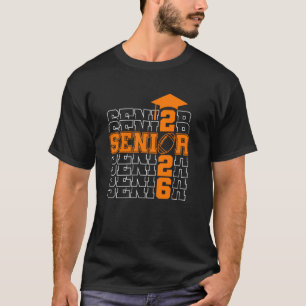 Senior Class Of 2026 Graduation 2026 Football Seas T-Shirt
